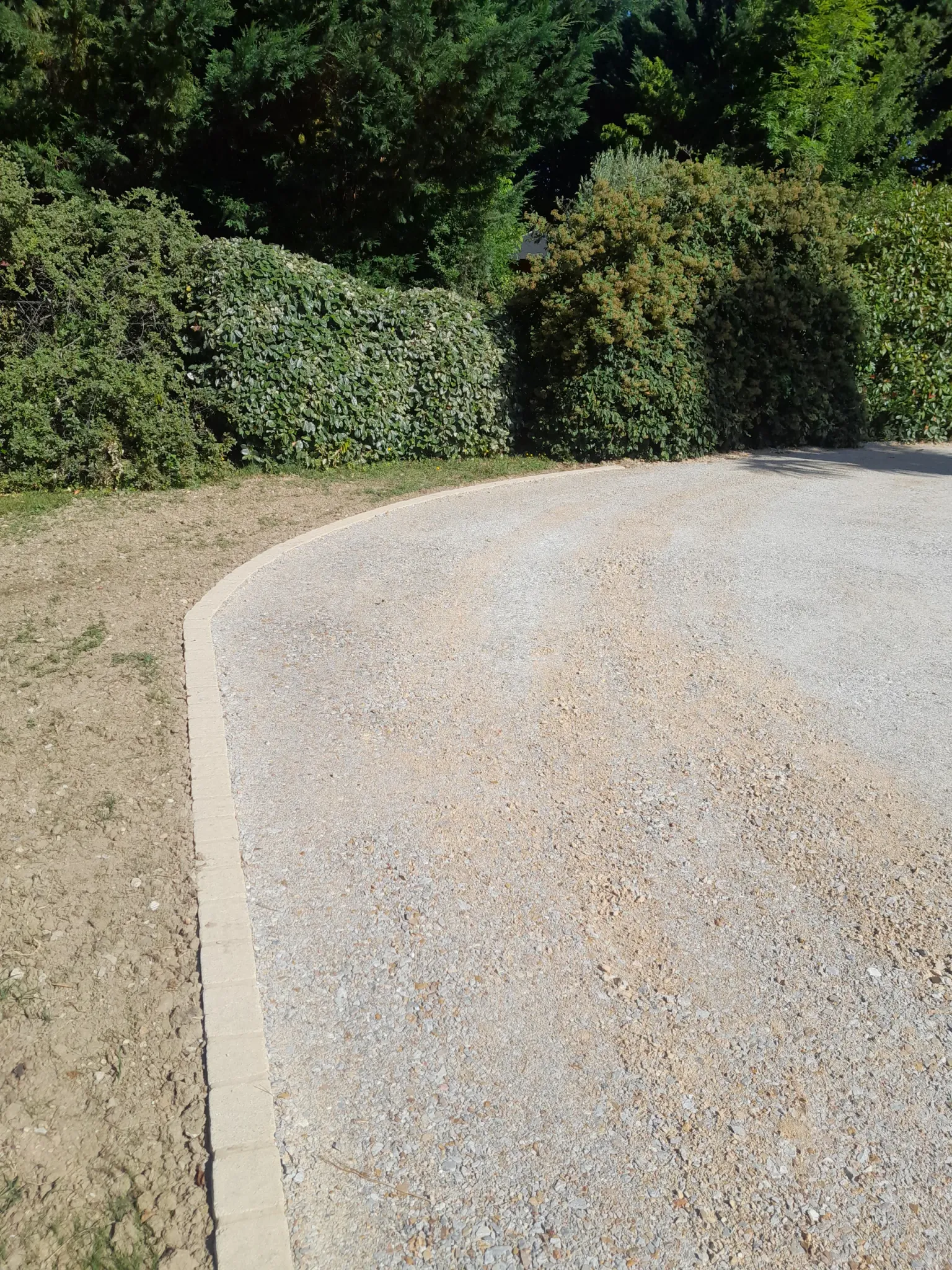 Pavage et bordures à Bessières, vue 4 du chantier
