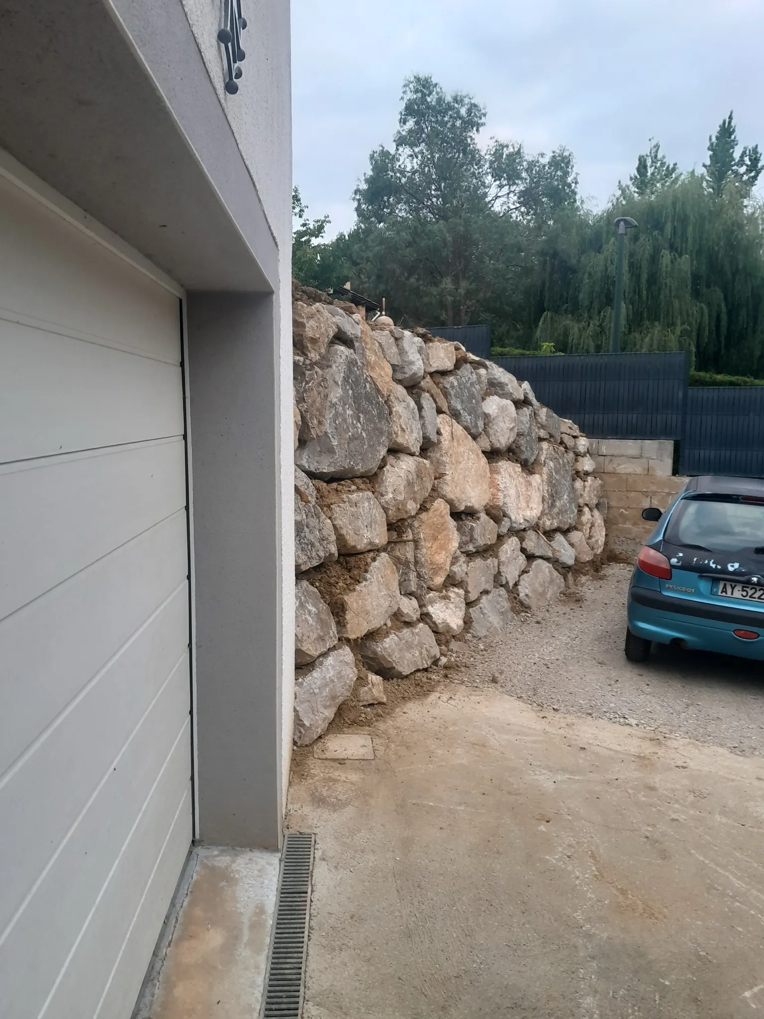 Enrochement à Bondigoux
