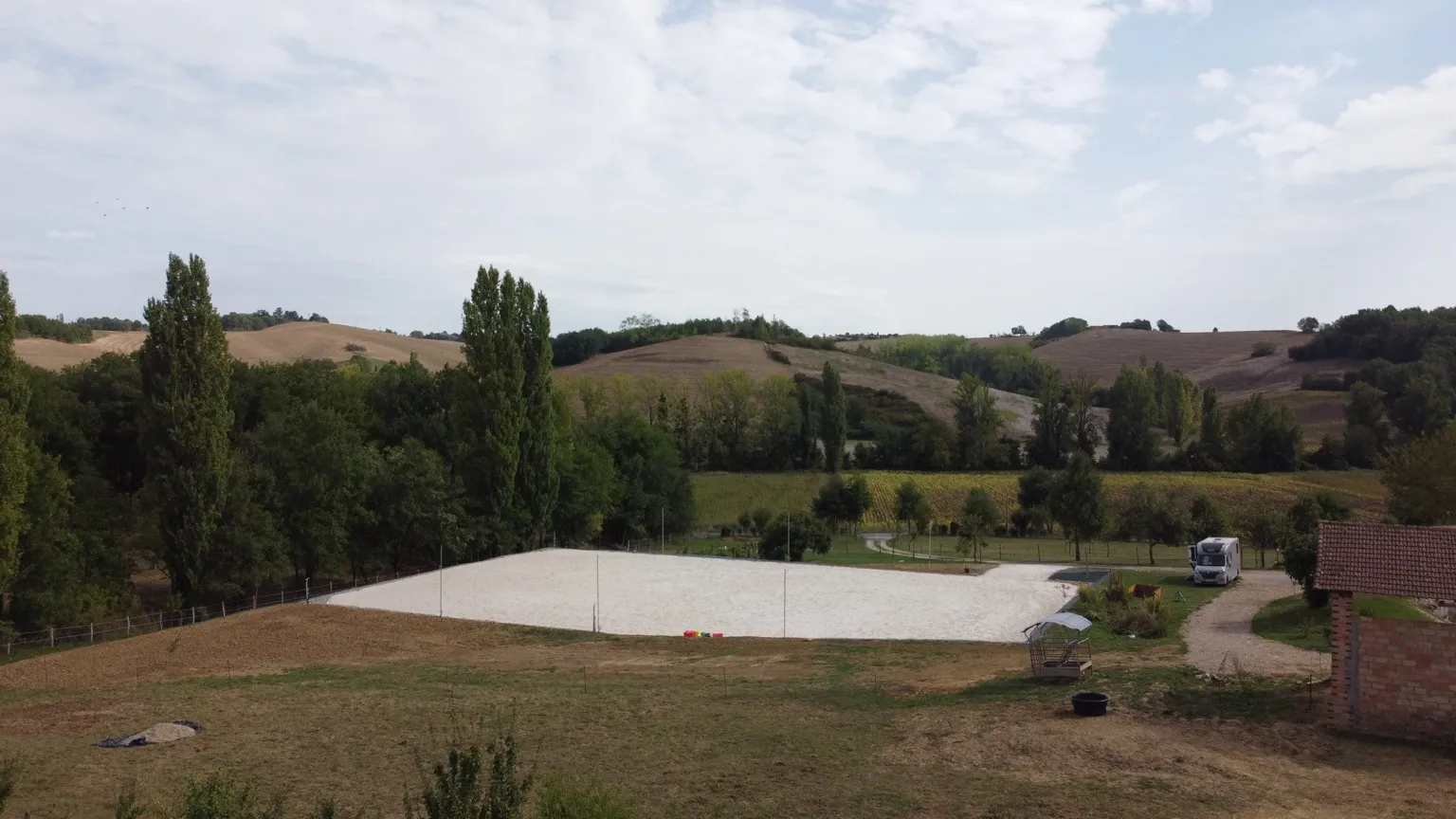 Aménagement équestre à Montvalent, vue 3 du chantier