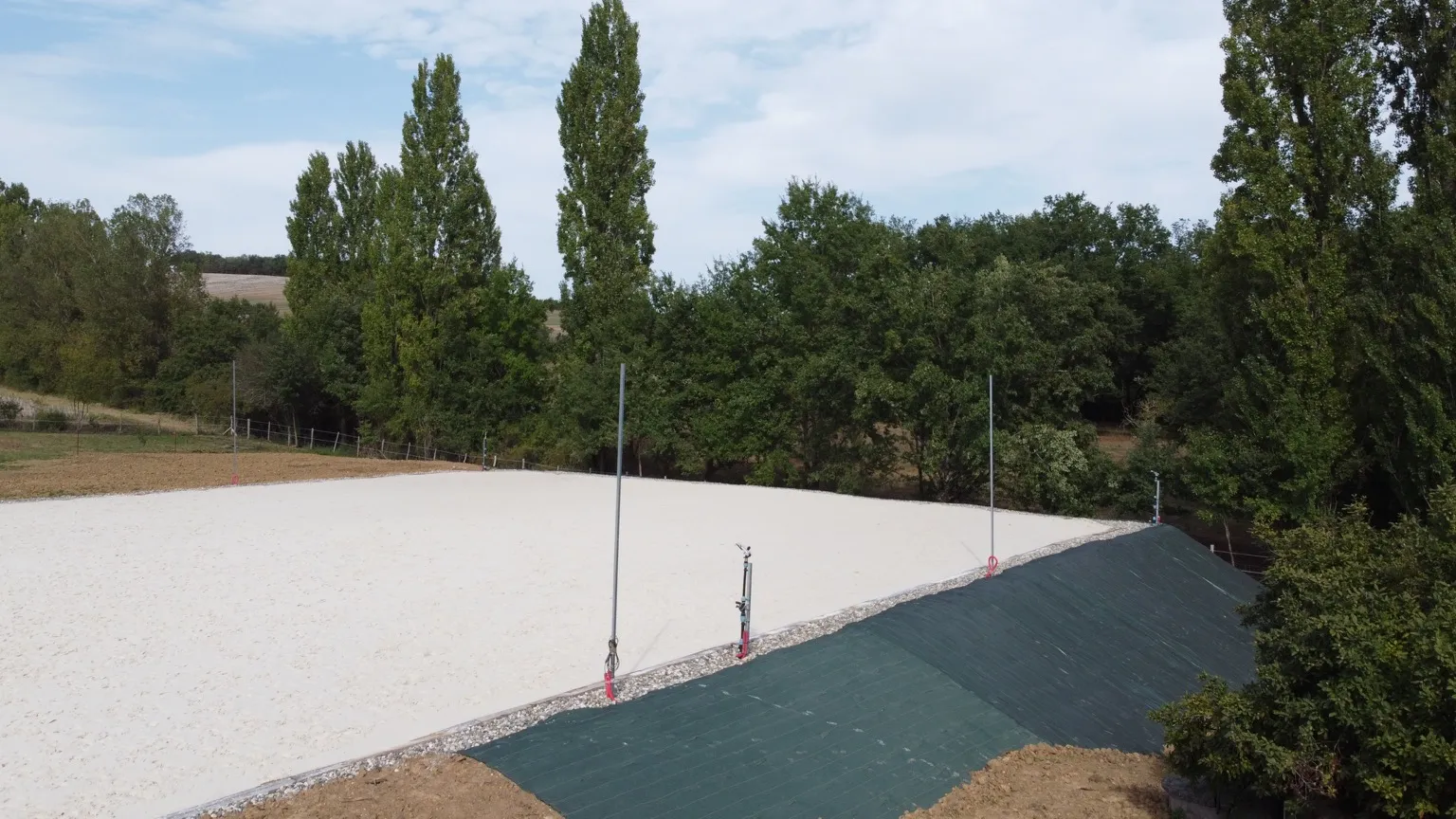 Aménagement équestre à Montvalent, vue 4 du chantier
