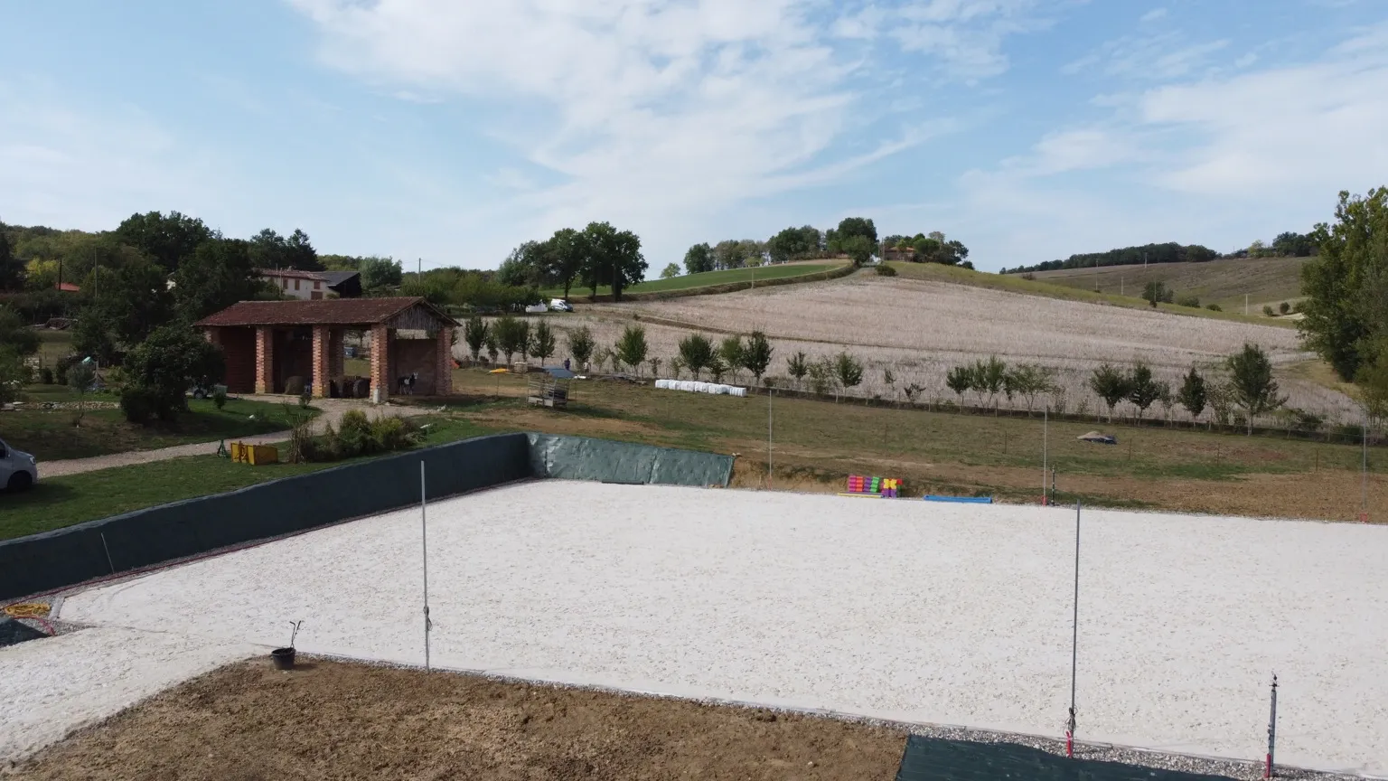 Aménagement équestre à Montvalent, vue 5 du chantier
