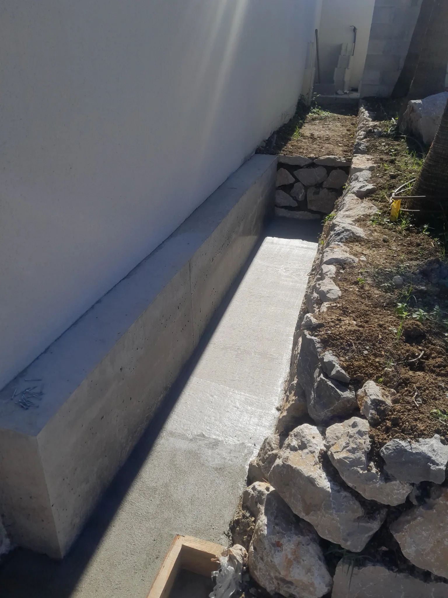 Longrine béton à Castelnau-d'Estrétefonds, vue 3 du chantier