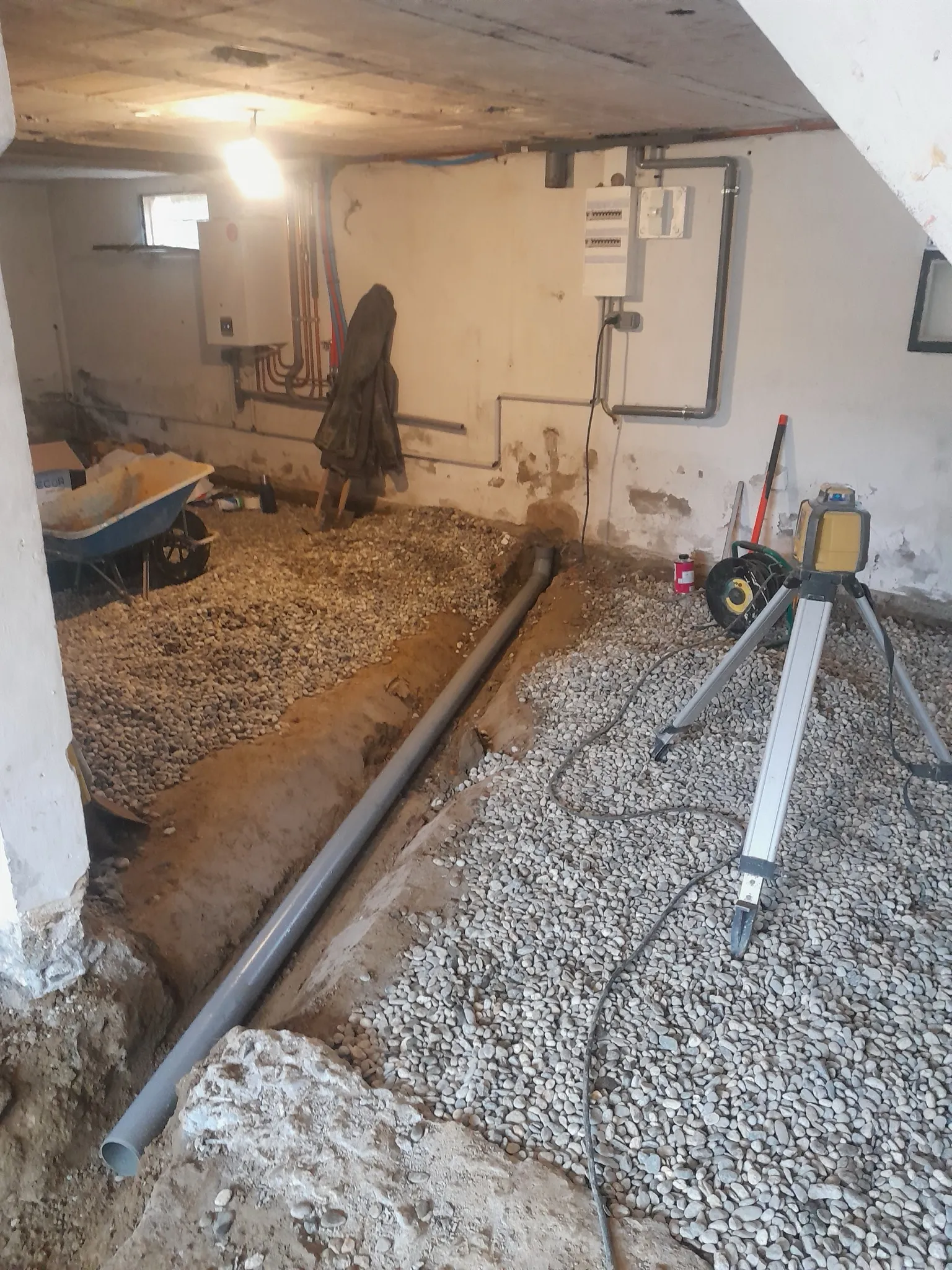 Assainissement des eaux usées à Blagnac, vue 2 du chantier
