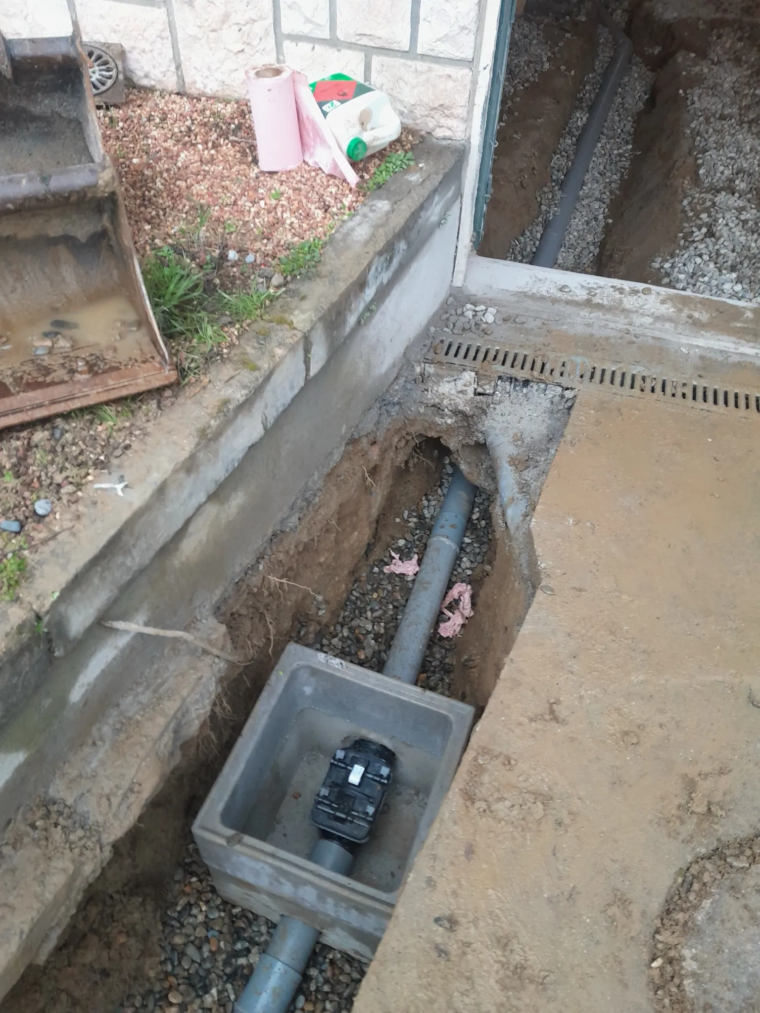 Assainissement des eaux usées à Blagnac, vue 3 du chantier