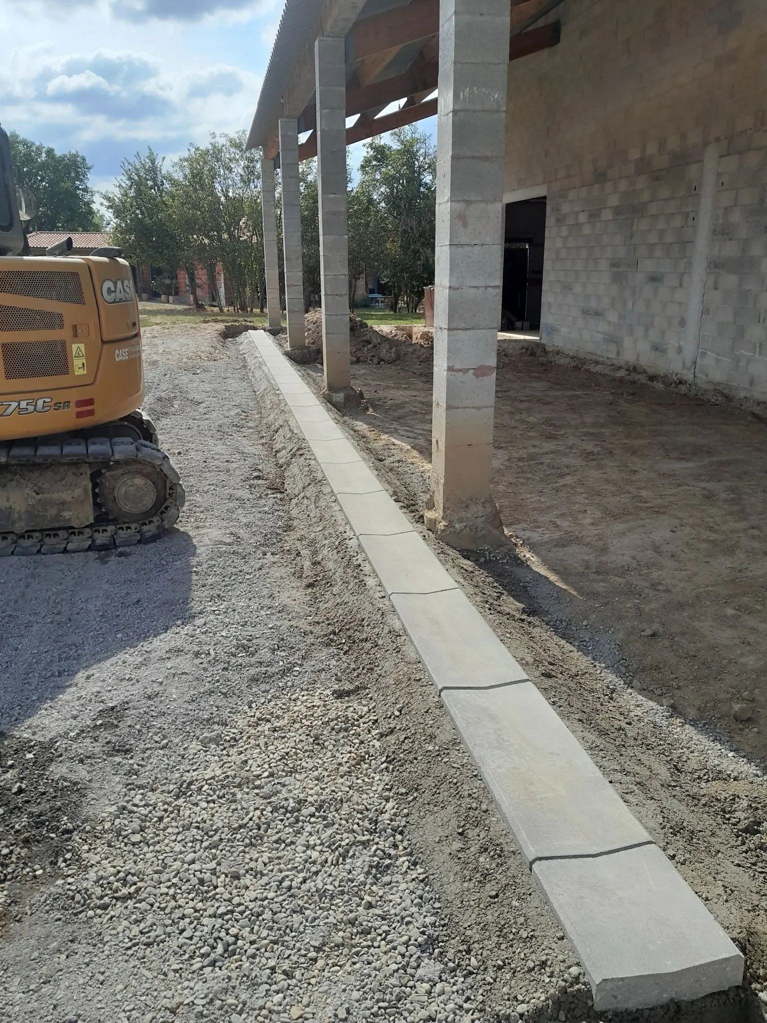 Chantier de VRD réalisé par Rodriguez Travaux Publics